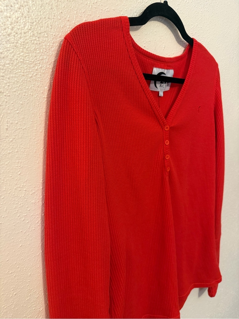 Zyia Active Waffle Knit Thermal Top - Picture 3 of 6